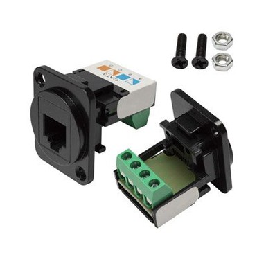RJ11 Panelmonterad terminaladapter Keystone Jack