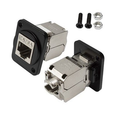 Snap-In-installation för Keystone-moduler för att ansluta nätverkskablar