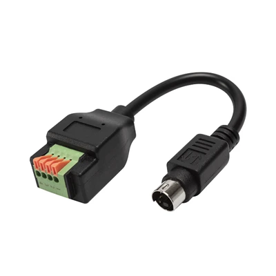 S-Video 4-stifts mini DIN-kontakt till adapterkabel för terminalblock