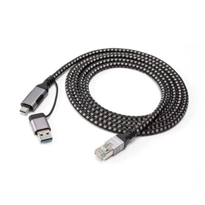 USB C hane till Ethernet med USB 3.0 AM anslutbar kabel